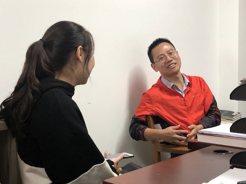 发展对象第五小组成员采访沈老师