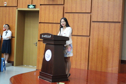 经亨颐学院党总支副书记沈嫣通报校友会筹备情况